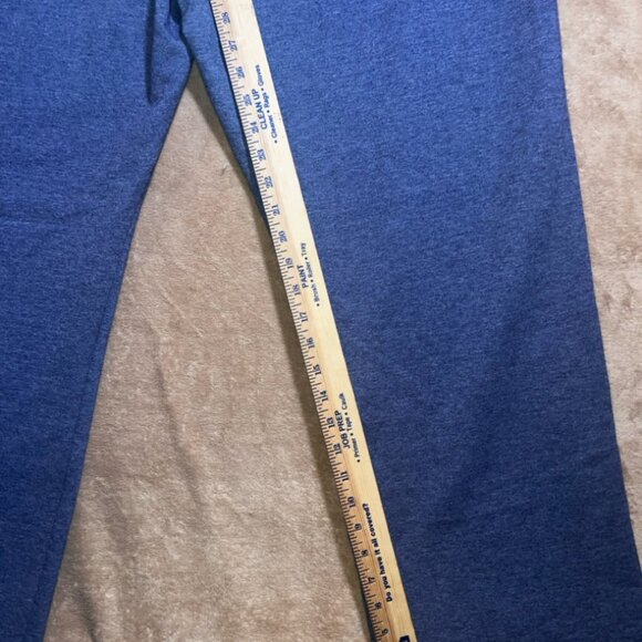 NWT Hanes Adult 2XL (20/22) Navy Heather‎ Fleece Open Leg Cozy Sweatpants (P) - Picture 7 of 8